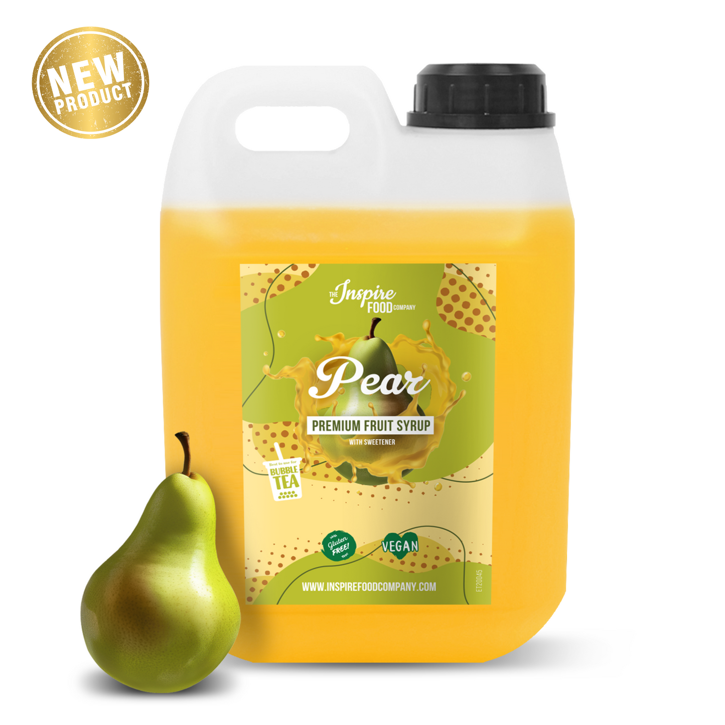 Premium Peer Fruitsiroop - 5 x 2 L (Zonder Kleurstoffen)