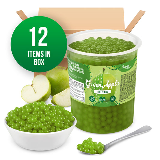 Green Apple Fruit Pearls - 1 kg Tubs (x12)
