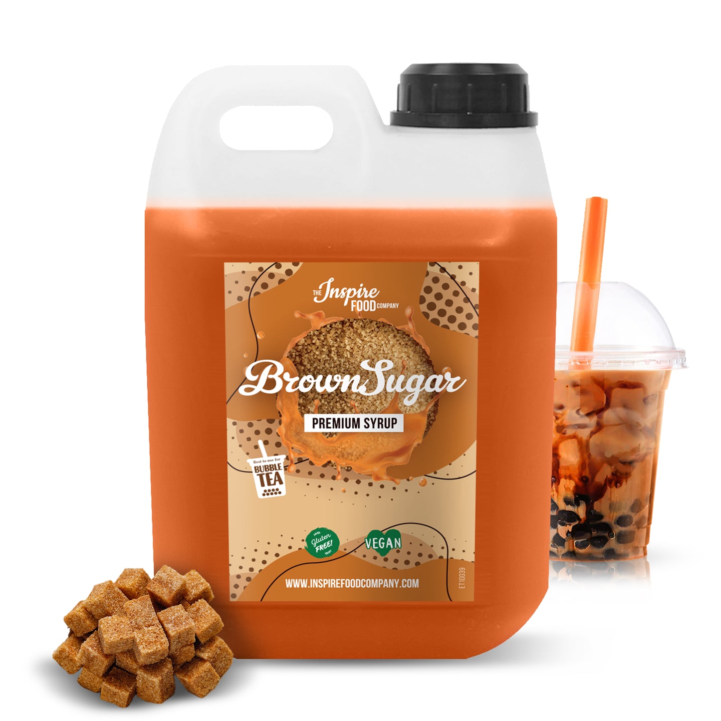 Premium Brown Sugar Fruit Syrup - 5 x 2 L (No Colourants)