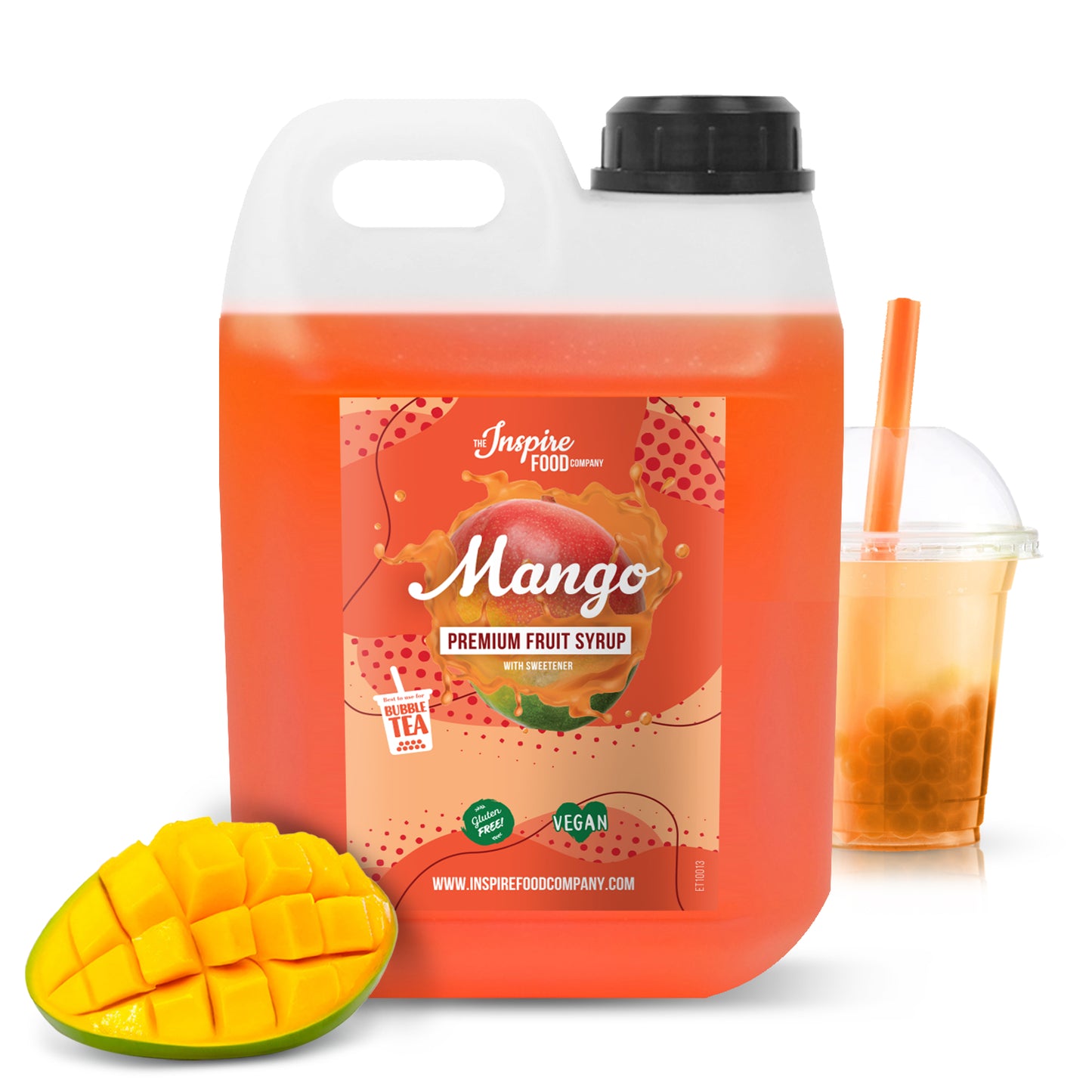 Premium Mango Fruitsiroop - 5 x 2 L (Zonder Kleurstoffen)