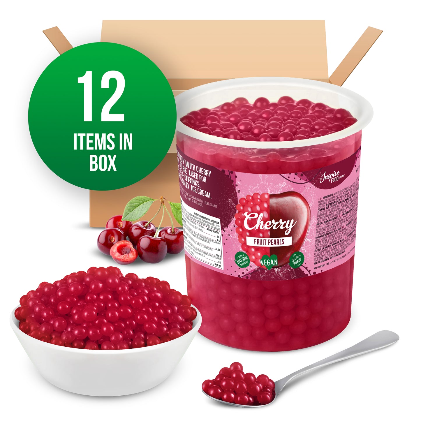 1kg Vaso perle di frutta - Cereza -
