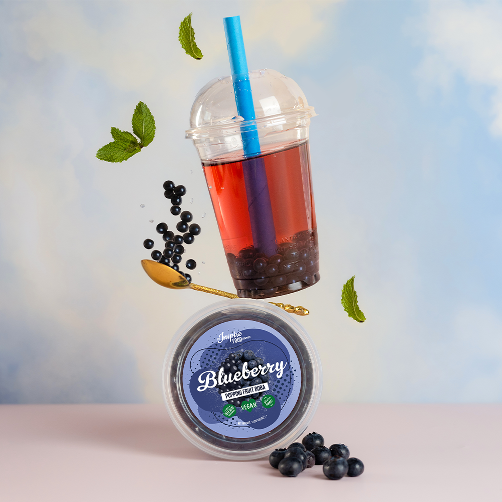 Blueberry Fruit Pearls - 1 kg Tubs (x12)