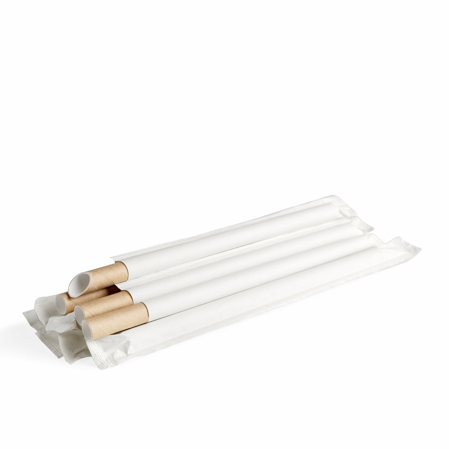 Paper straws individually wrapped for bubble tea (20x 50 bags)