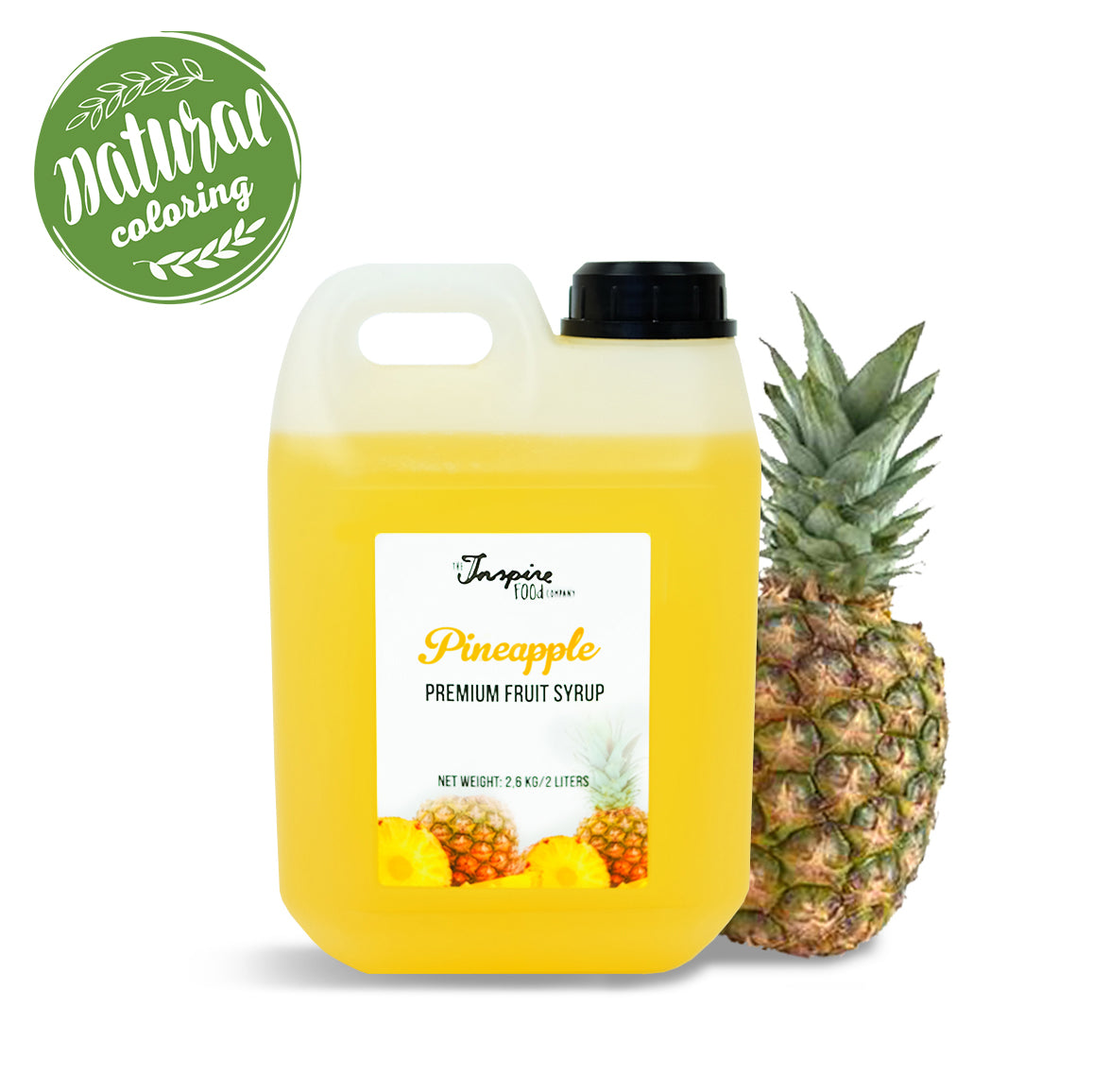 Premium Pineapple Fruit Syrup - 5 x 2 L (natural coloring)