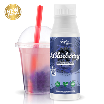 Sirope de Fruta Premium Arándano - 12 x 300 ml (Sin Colorantes)