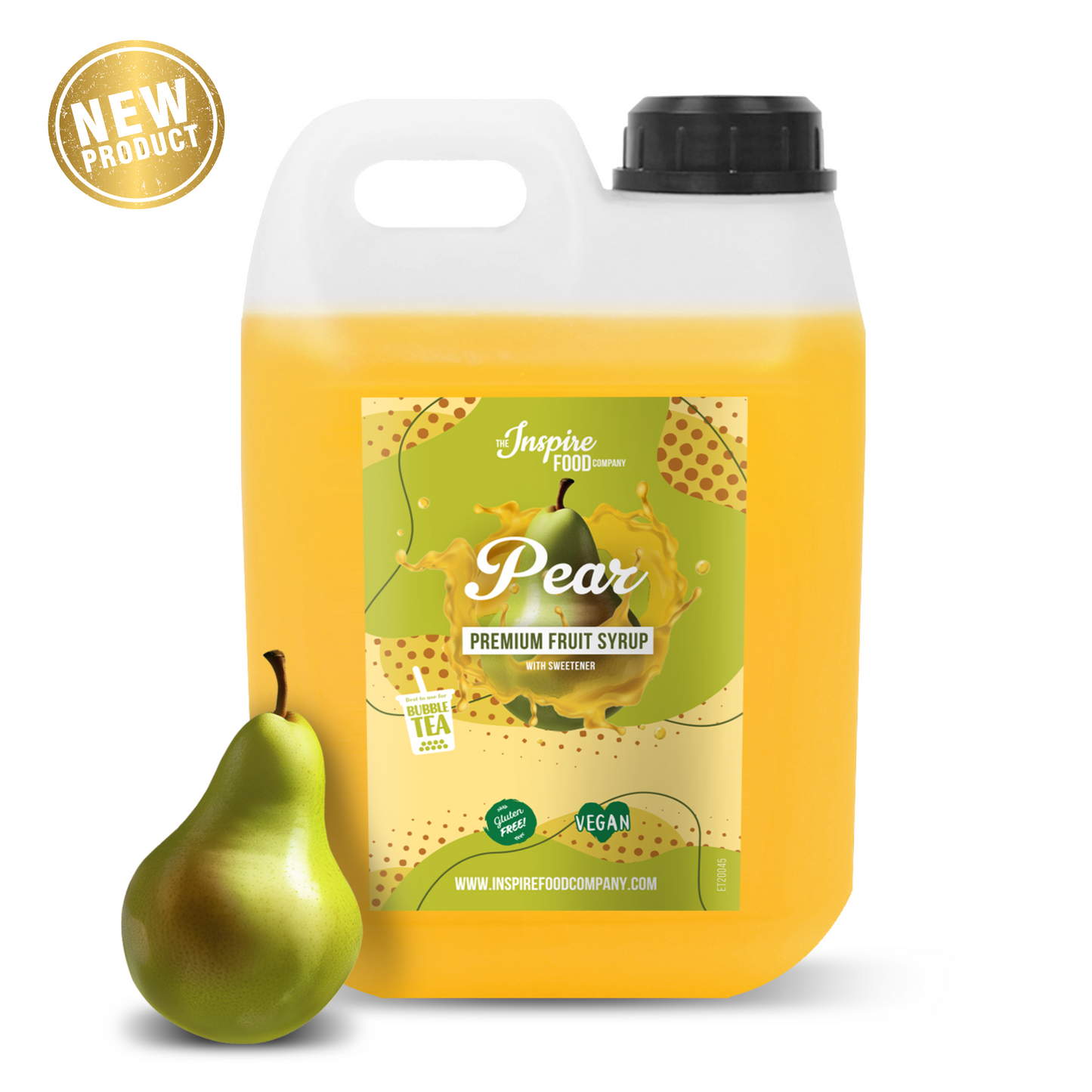 Premium Birnen Fruchtsirup - 5 x 2 L (Ohne Farbstoffe)