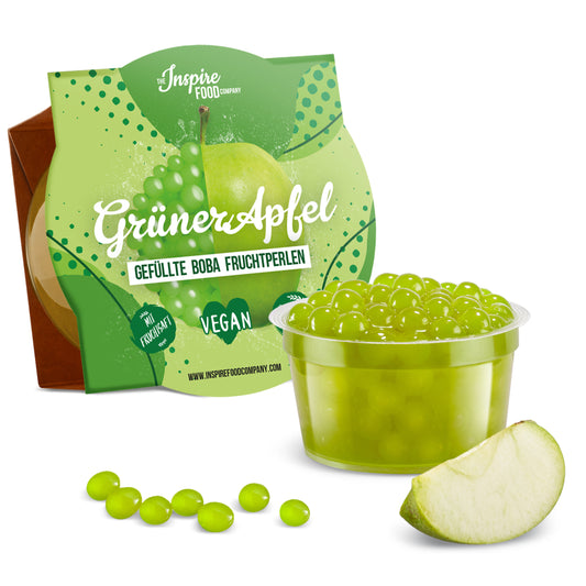 Green Apple Fruit Pearls - 100 g cups (x20)