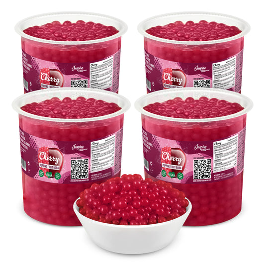 Cherry Fruit Pearls - 3.2 kg Tubs (x4)