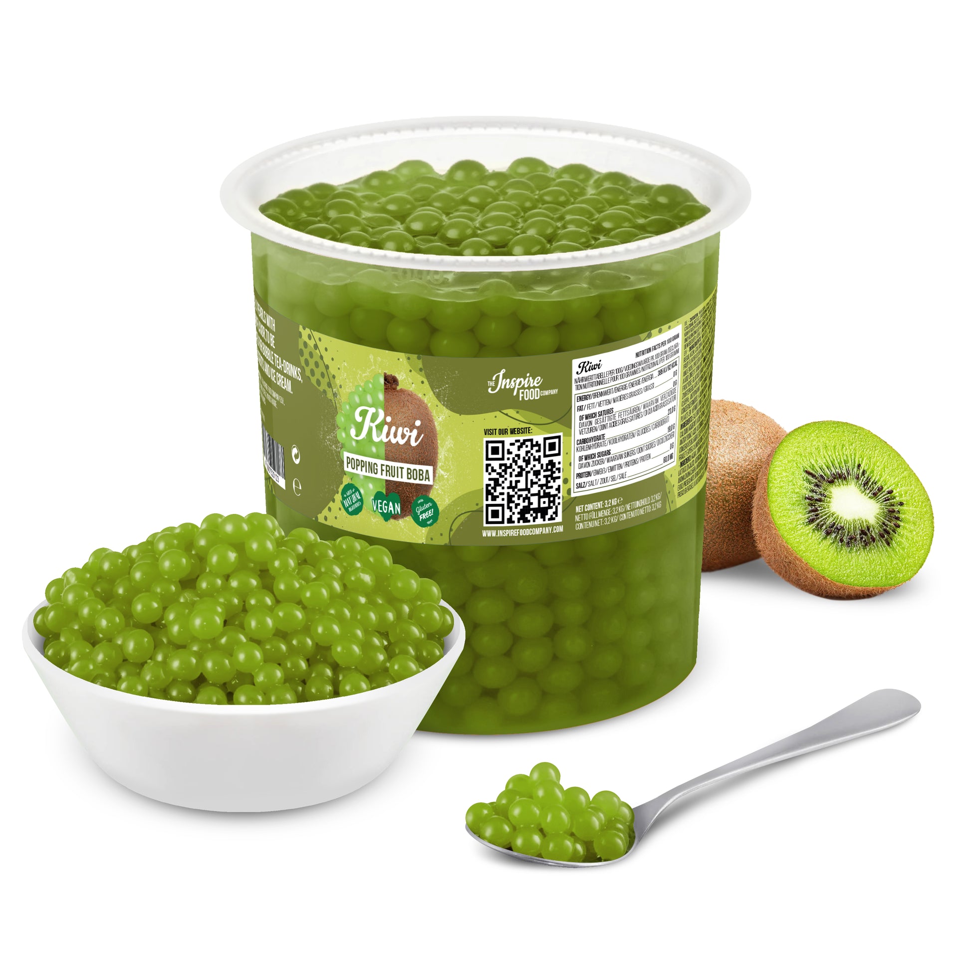 Kiwi Popping Boba - Fruit Pearls