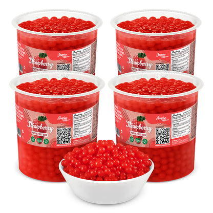 Fresa Perlas de Fruta - Botes de 3.2 kg (x4)