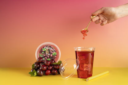 Perlas de fruta de cereza (450g Cups x12) 