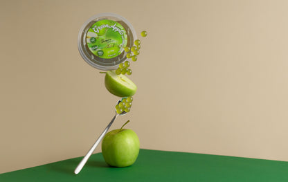 Grüne Apfel-Fruchtperlen - 1kg Gläser (x12)