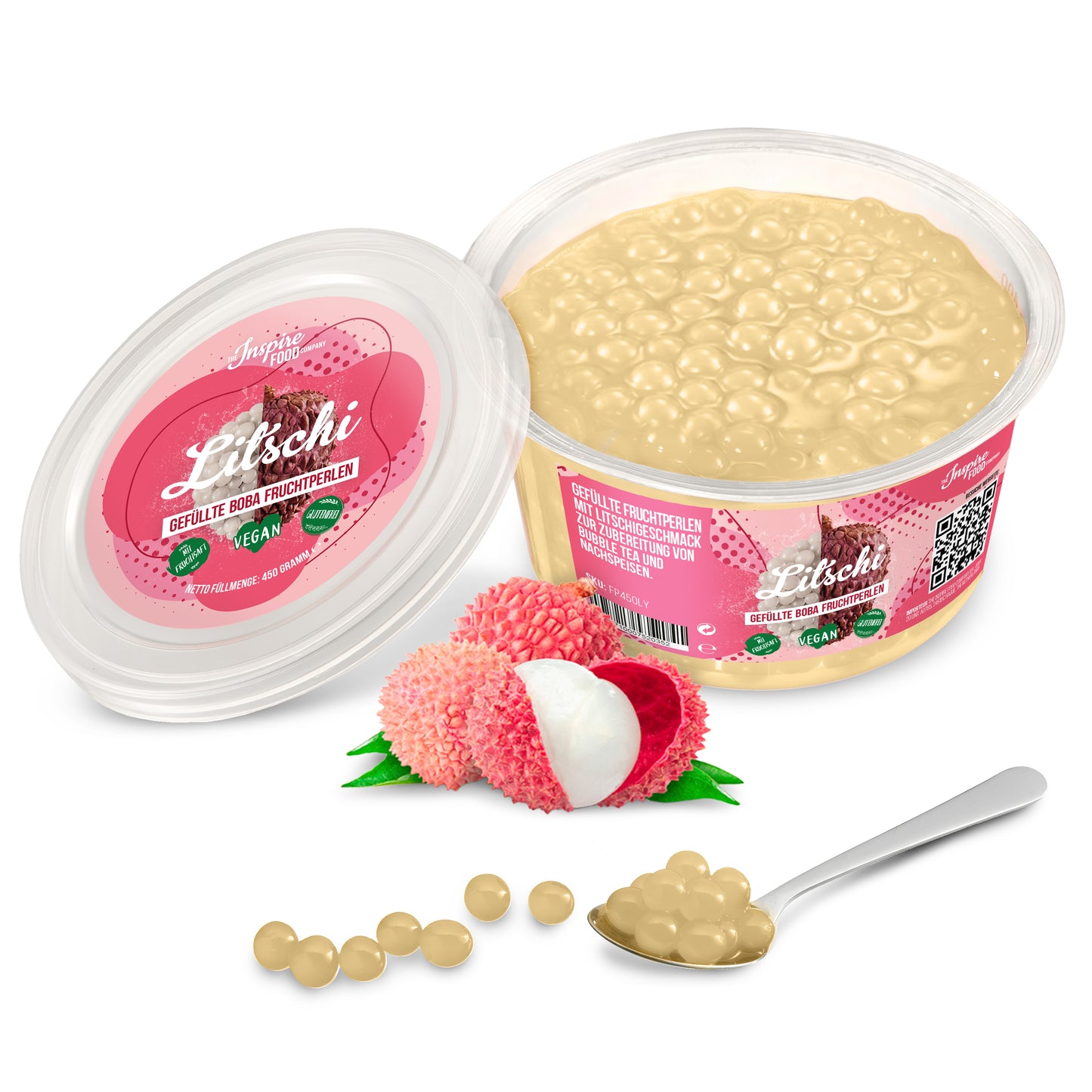 Lychee Popping Boba - Fruit Pearls