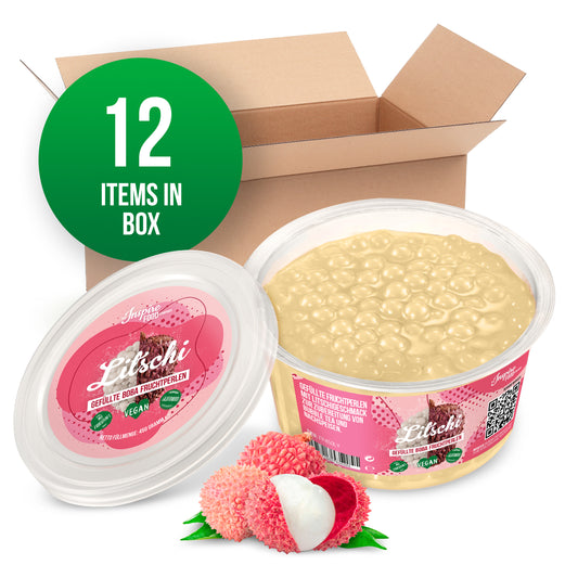 Lychee Fruit Pearls - 450 g Cups (x12)