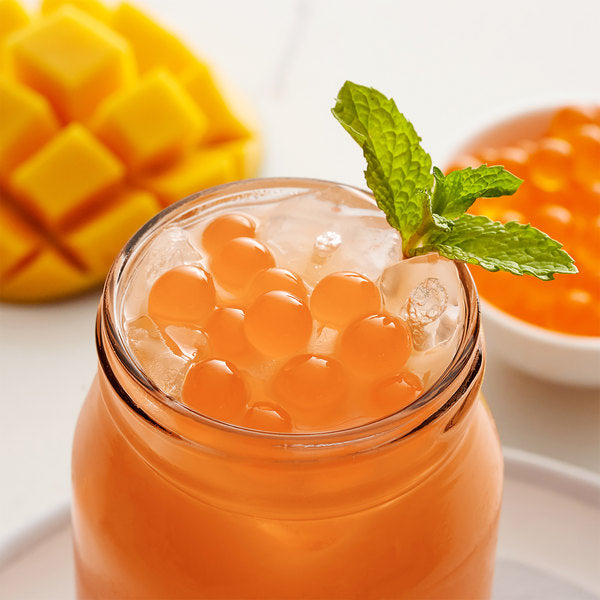 Perlas de fruta de mango - 450g Cups (x12)