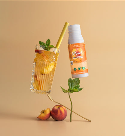Sirope de Fruta Premium Melocotón - 12 x 300 ml (Sin Colorantes)