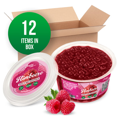 Framboos Fruitparels - 450 g Bekers (x12)