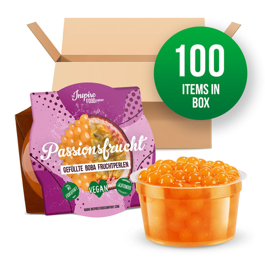 Passion Fruit Fruit Pearls - 100 g cups (x100)