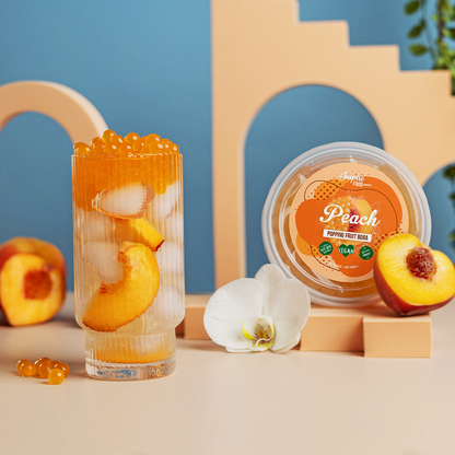 Peach Fruit Pearls - 3.2 kg Tubs (x4)
