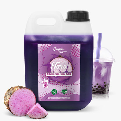Sirope de Fruta Premium Sabor Taro – 4 x 2 L