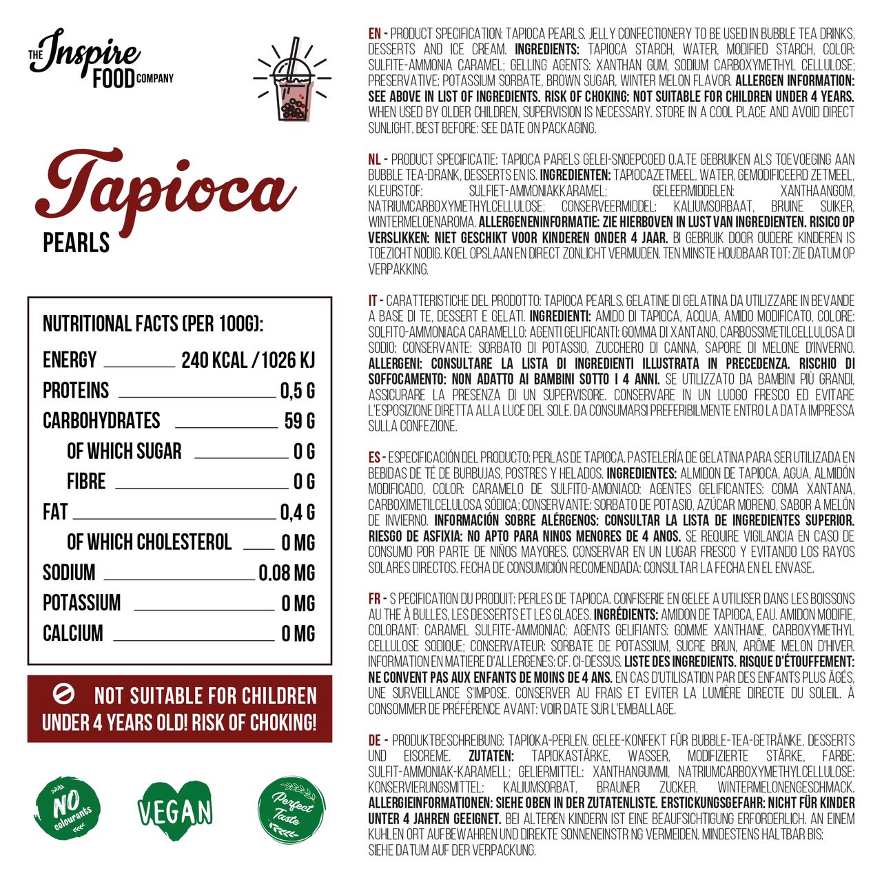 Original tapioca pearls for bubble tea ! – The Inspire Food Company ...