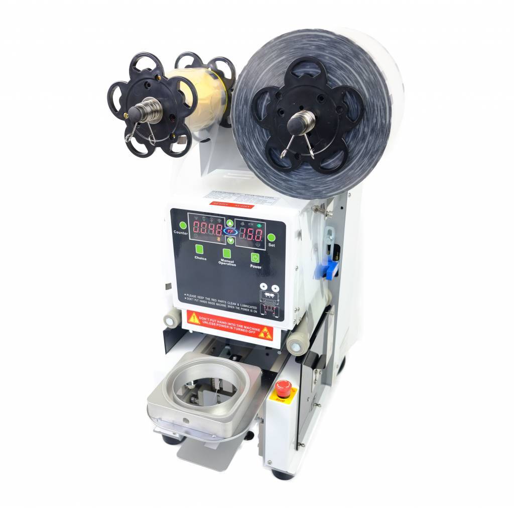 Cup Sealingmachine for bubble tea - with ripcorner