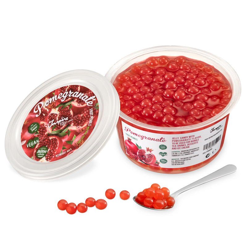 Pomegranate Fruit Pearls - 450g Cups (x12)