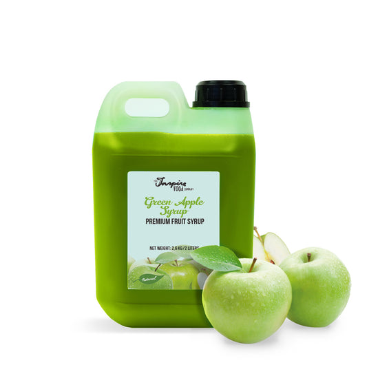Sirop de Fruits à la Pomme Verte de Qualité Supérieure - 5 x 2L (colorants artificiels)