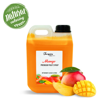 Premium Mango fruitsiroop - geen kleurstoffen- 5 x 2 liter