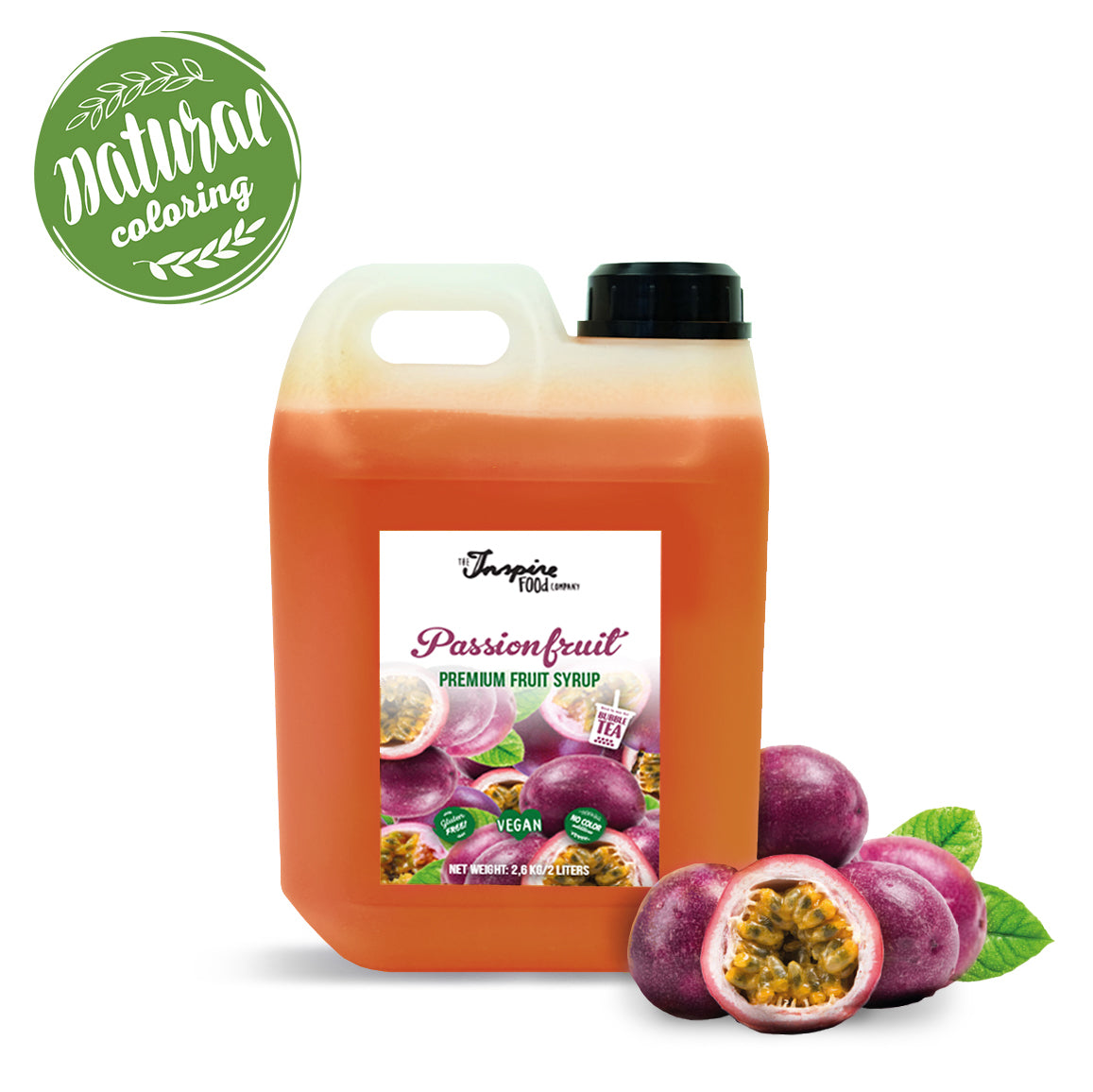 Premium Passion Fruit - Fruit Syrup- no colourants (2L x 5) [ETA 15th October 2023]