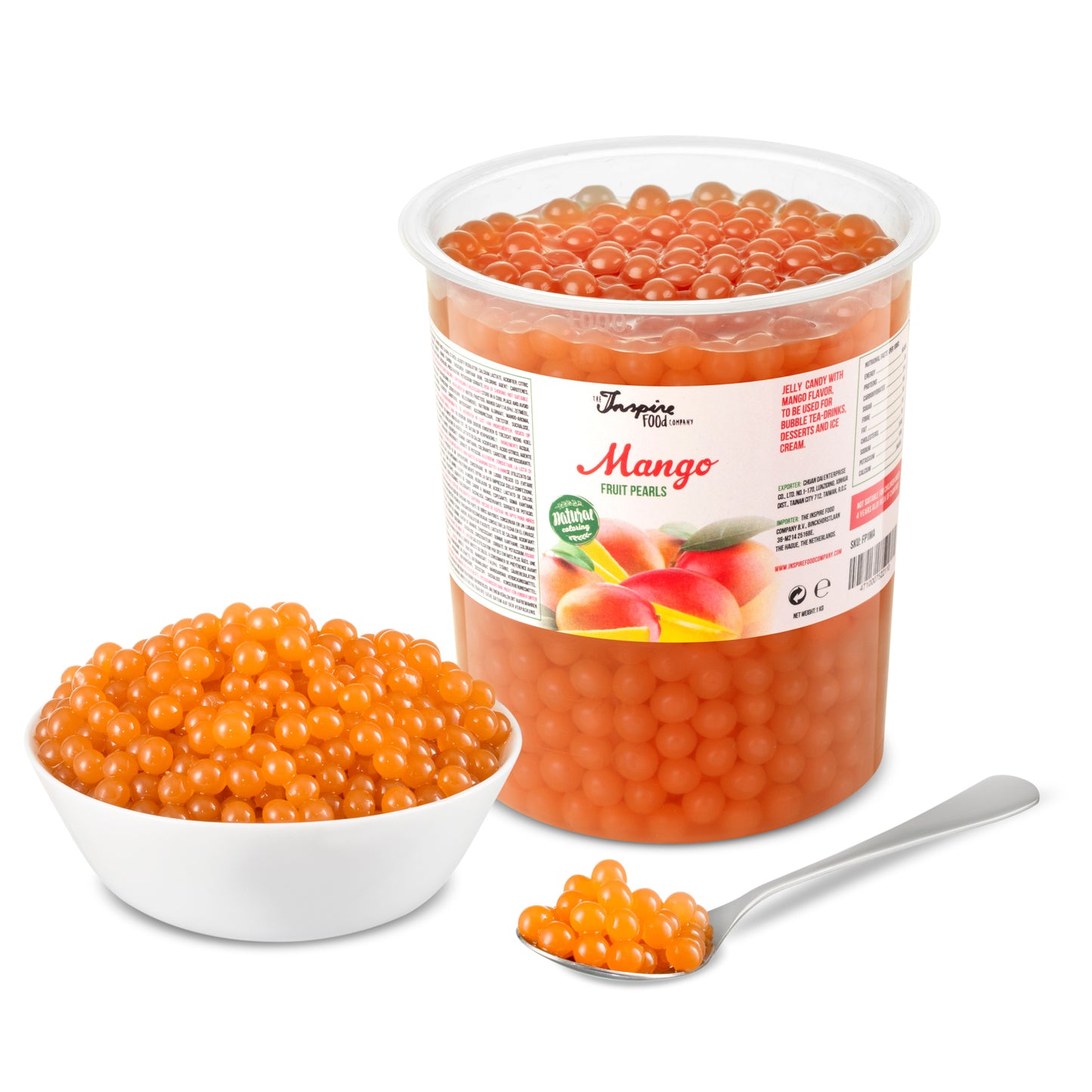 Mango Fruit Pearls - 1kg TUBS (x12)
