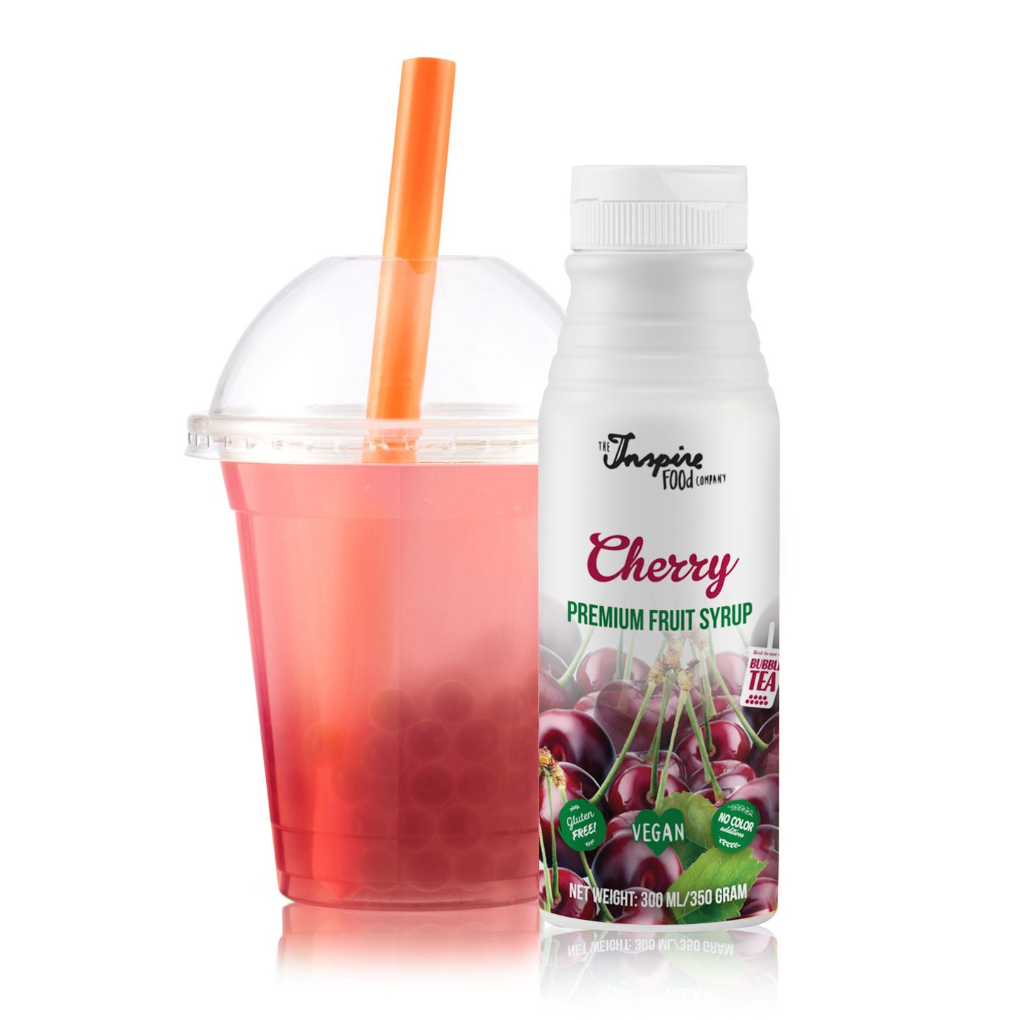 300 ml Premium - Cherry - Fruit syrup - natural coloring