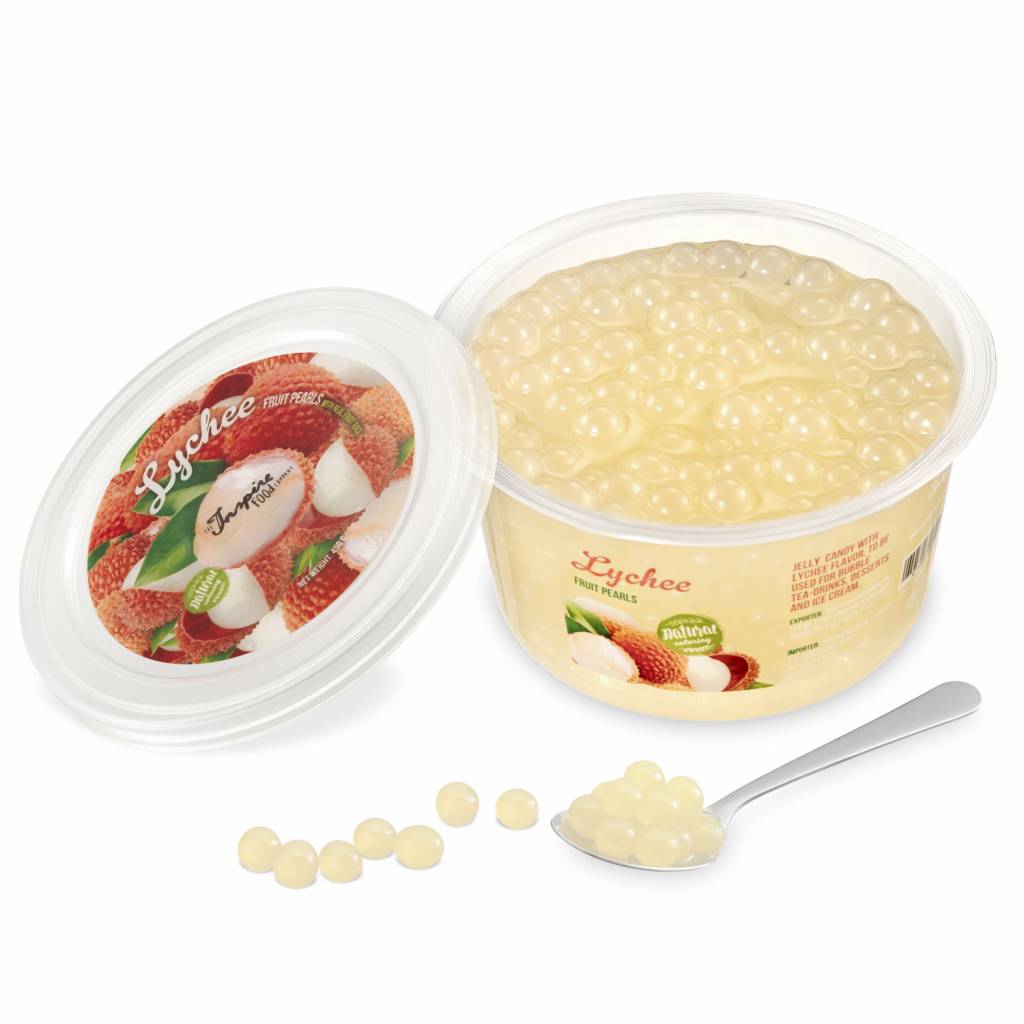 Lychee Fruit Pearls - 450g Cups (x12)