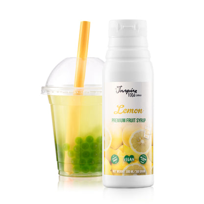 Premium Lemon Fruit Syrup - 12 x 300ml (no colourants)