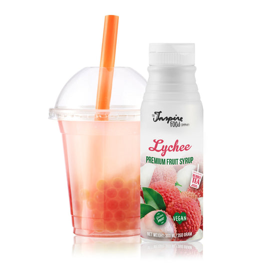 300 ml Premium - Lychee - Fruit syrup - artificial coloring